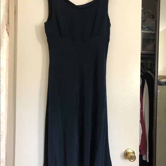 Jcrew Silk Dark Navy Dress - Picture 2 of 8